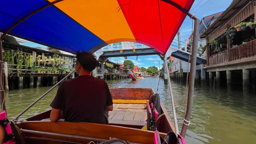3 Hrs Private boat Tour Bangkok Floating Market by Flat Boat - Meeting at Wat Mai Yai Nui, Then Sliding Into Thonburi’s Back Canals