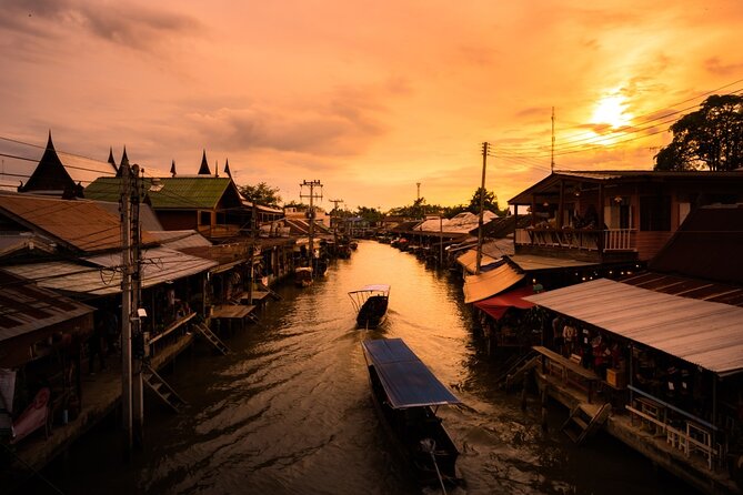 Amphawa Floating Market & Maeklong Railway Train Market Tour - The evening firefly riverboat: sunset mood, real payoff