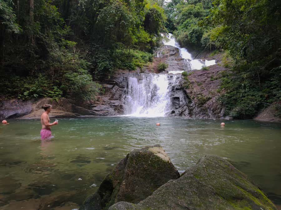 Bamboo Rafting, Waterfall, lunch, Elephant, and Turtle Tour - Pickup from Khuekkhak and the value of a full, air-con day
