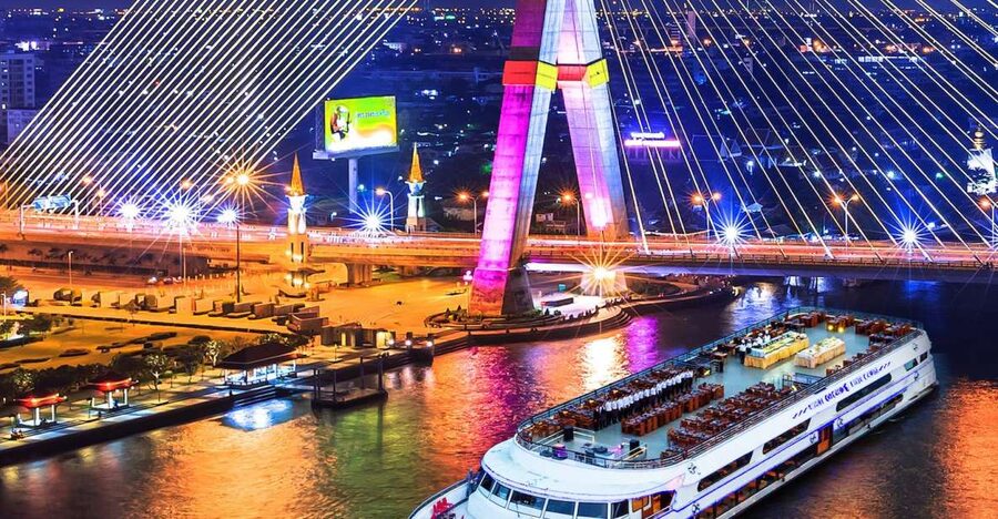 Bangkok: 2-Hour Dinner & Shows on White Orchid River Cruise - Boarding at ASIATIQUE The Riverfront, River City Side