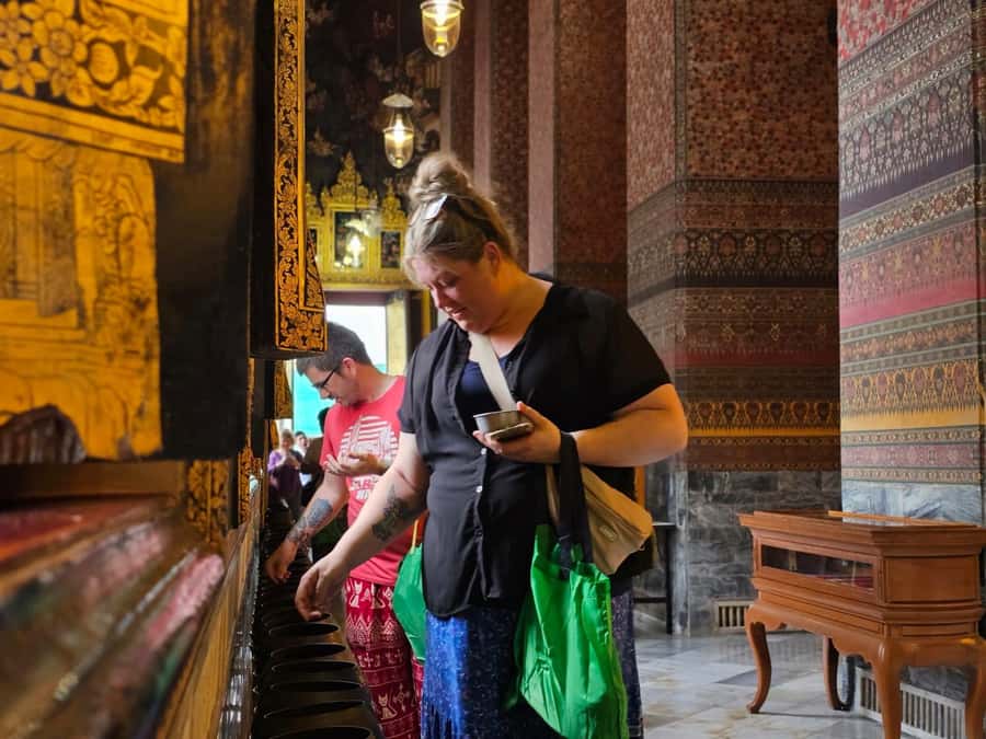 Bangkok 3-Major Royal Temples Walking Tour - Wat Arun across the Chao Phraya: ferry ride, prangs, gardens, and river photos
