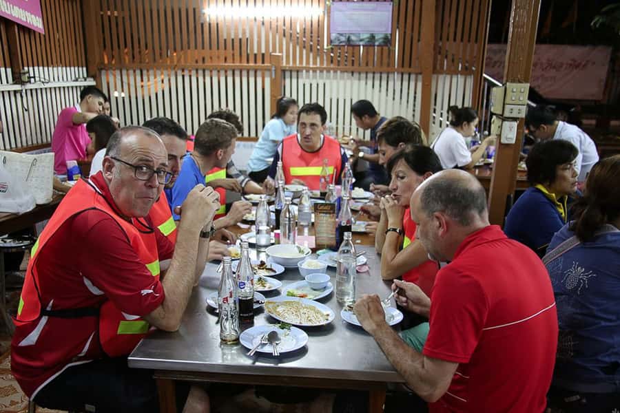 Bangkok at Sunset 5-Hour Bike Tour - Klongsan Market and the food-stall rhythm you get to experience