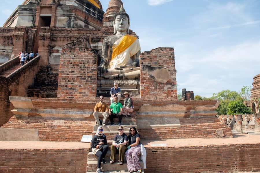 Bangkok: Ayutthaya, Railway & Floating Markets Full-Day Tour - Ayutthaya’s temples: Wat Yai Chai Mongkhon first, then the royal core
