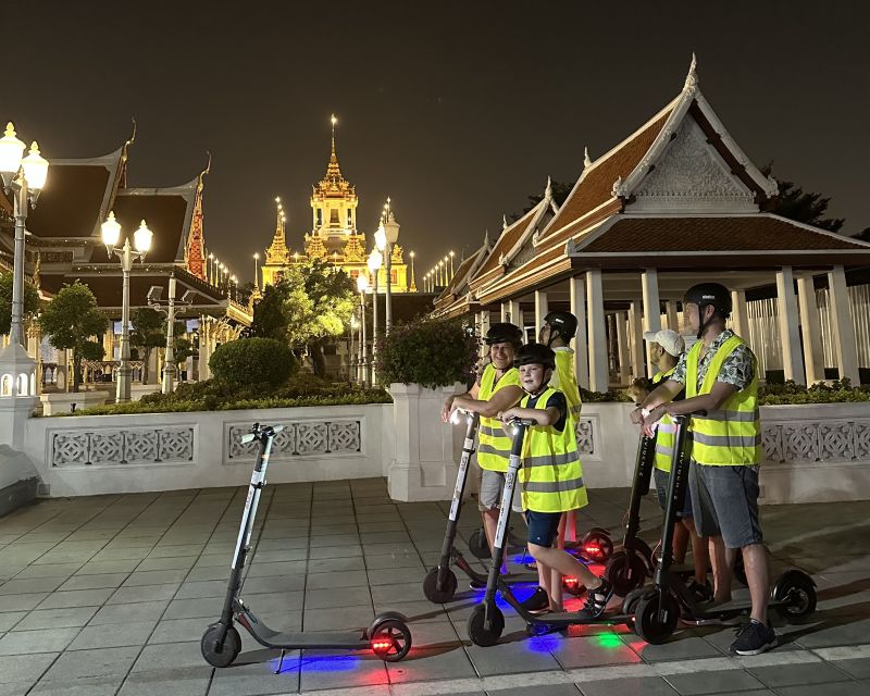 Bangkok By Night by Electric Scooter &/or Bike - Democracy Monument to Wat Ratchanatdaram: your first taste of night Bangkok