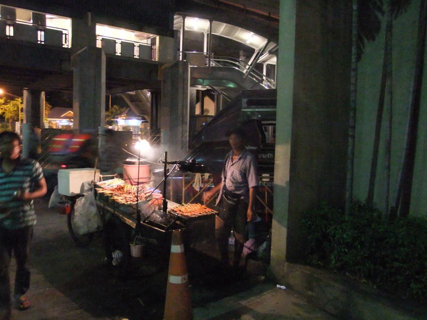 Bangkok by Night Cycling Tour with Street-food Meal - Crossing the Chao Phraya on a Pedestrian Ferry
