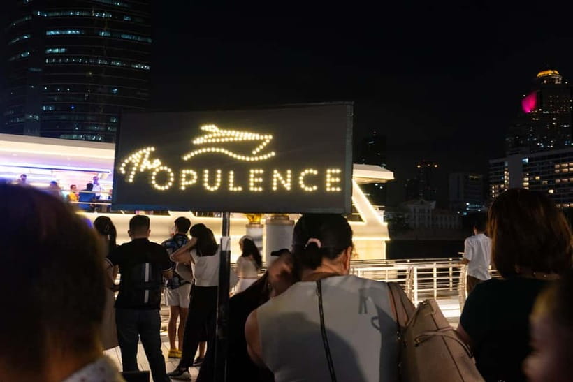Bangkok: Celebrate New Year Opulence Dinner Cruise - Deck setup and the rooftop views after dinner
