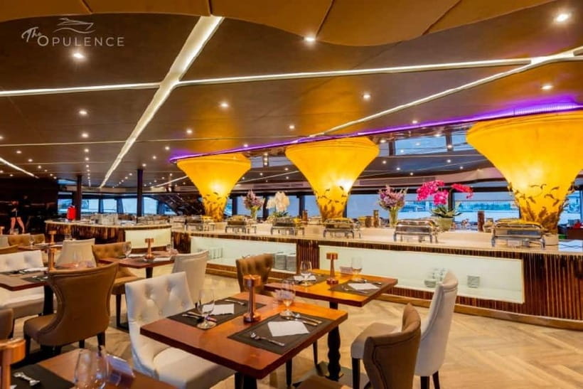 Bangkok: Celebrate New Year Opulence Dinner Cruise - The buffet and open bar value at $180 per person