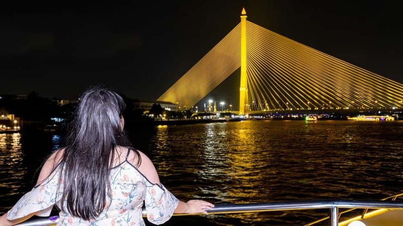 Bangkok: Chao Phraya Princess Dinner Cruise & Hotel Transfer - Night river sights: Wat Arun and the Grand Palace from the water