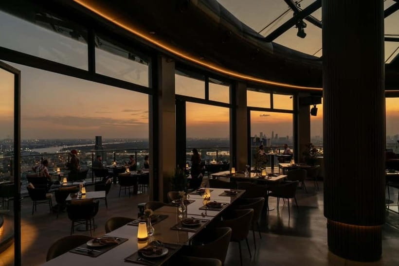 Bangkok: Cielo Sky Bar & Restaurant Rooftop - Menu math: Thai and international plates, plus steaks and seafood