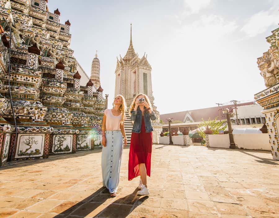 Bangkok: City Highlights & Floating Markets Private Tour - Yaowarat Chinatown and a calm pause at Kuan Yim and Thian Fah
