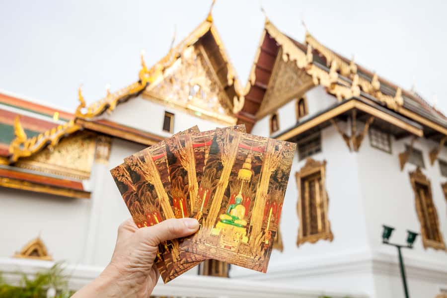 Bangkok: City Highlights Temple and Market Walking Tour - Wat Arun (Temple of Dawn) by the river: 70 meters of porcelain and glass