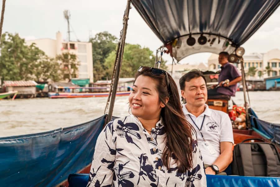 Bangkok: Customized Private Long-Tail Boat Hire with a Guide - Taling Chan Floating Market: weekend hours and a plan that can change