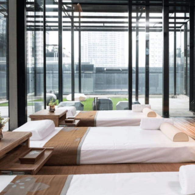 Bangkok: Let's Relax Mahanakhon CUBE E-Voucher - The Spa Space: Wood, Glass, Stone, And City Views
