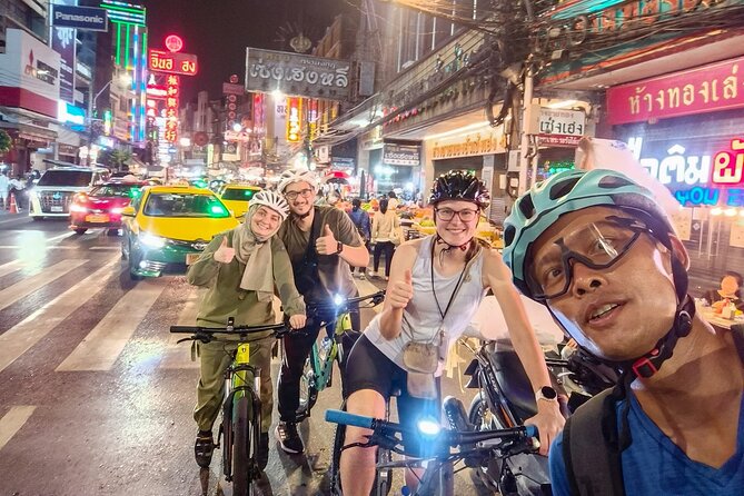 Bangkok Night Bike Tour -Hotel-pickup & Dinner - Dinner Plus Rooftop Skyline, The Food and Views Plan