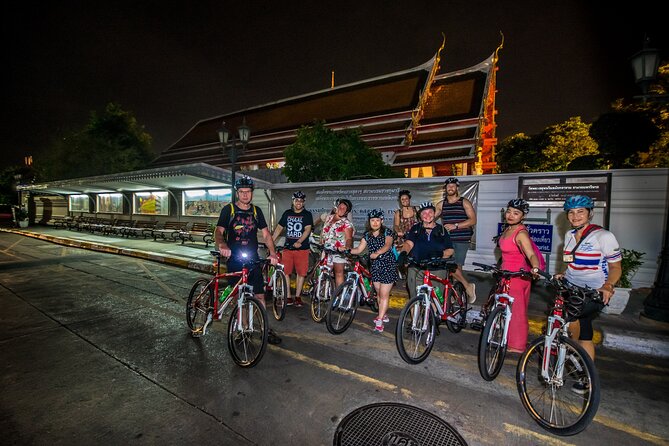 Bangkok: Night Bike Tour with Temples & Flower Market Visit - Rama VIII Bridge and the Big River Moment, Chao Phraya by Ferry