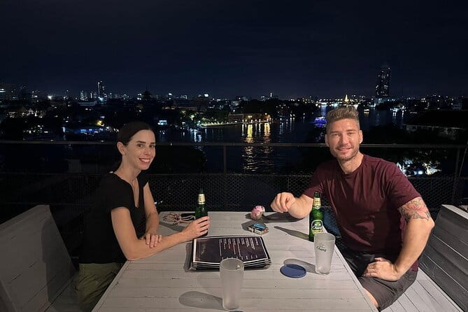 Bangkok Night Food Tour By Tuk-Tuk - A viewpoint and the secret beer stop for quick scenery