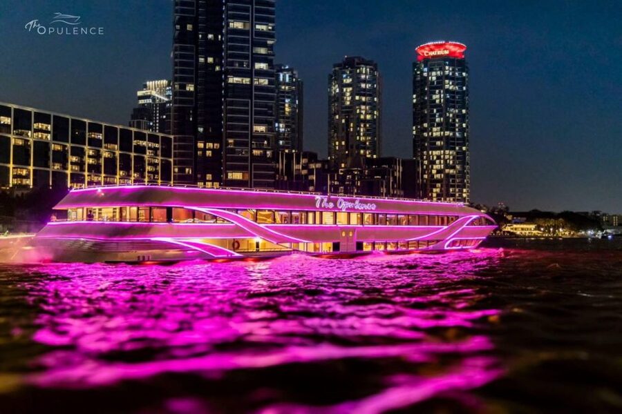 Bangkok: Opulence Luxury Chao Phraya Dinner Cruise - Live Performances: Cultural Dance Plus a Full Live Band Mood