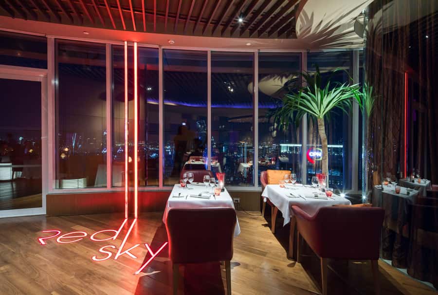 Bangkok: Red Sky Restaurant 55th Floor - Drinks, mocktails, and the wine list: confirm what is included