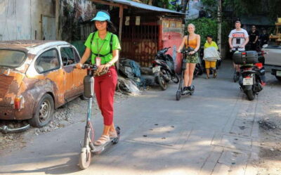 Riverside E-Scooter Adventure with StreetFood Snack
