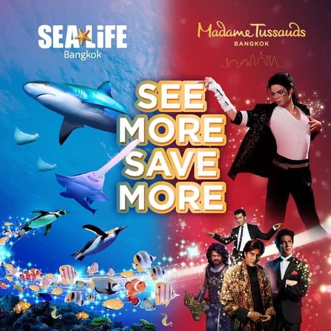 Bangkok: SEA LIFE Bangkok & Madame Tussauds Entry Ticket - SEA LIFE Bangkok Ocean World: glass tunnel, sawfish, and zones