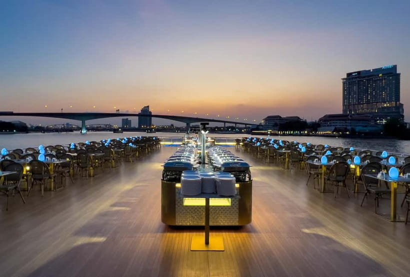 Bangkok:The Planet Sunset&Dinner Cruise on Chao Phraya River - What you actually see from the river: the illuminated sight list