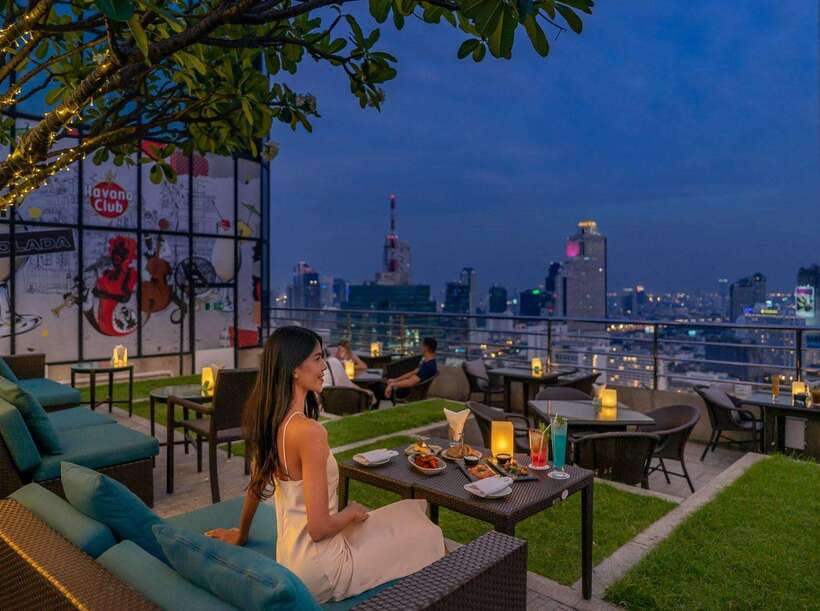 Bangkok: ThreeSixty Rooftop Bar at Millennium Hilton - How the 90 Minutes Feel in Real Time
