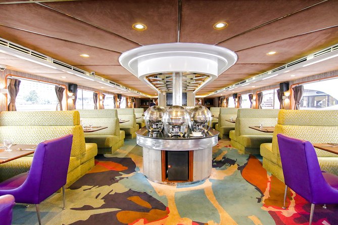 Bangkok to Ayutthaya Historical Park Tour with Lunch Cruise - The 1:00 pm Grand Pearl Cruiser lunch: buffet, coffee break, and river views