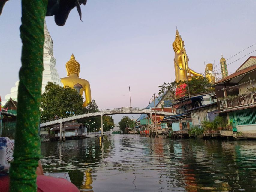 Bangkok Twilight : Hidden Canal, Big Buddha & temple - Wat Arun at Sunset, Temple of Dawn and River Views That Work