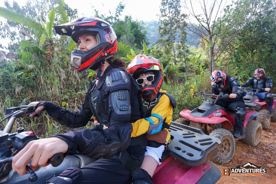 Chiang Mai: 3-Hour ATV Quad Biking Jungle Adventure - River crossings and elephant viewing across the water