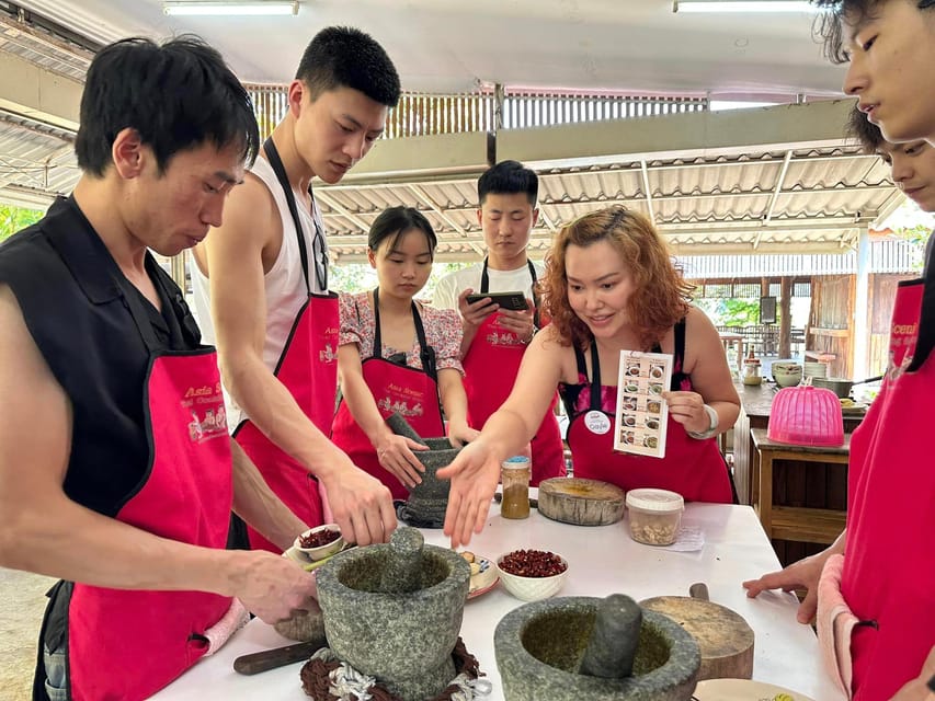 Chiang Mai: Asia Scenic Thai Cooking School - Organic farm stop: herbs you can actually name and use