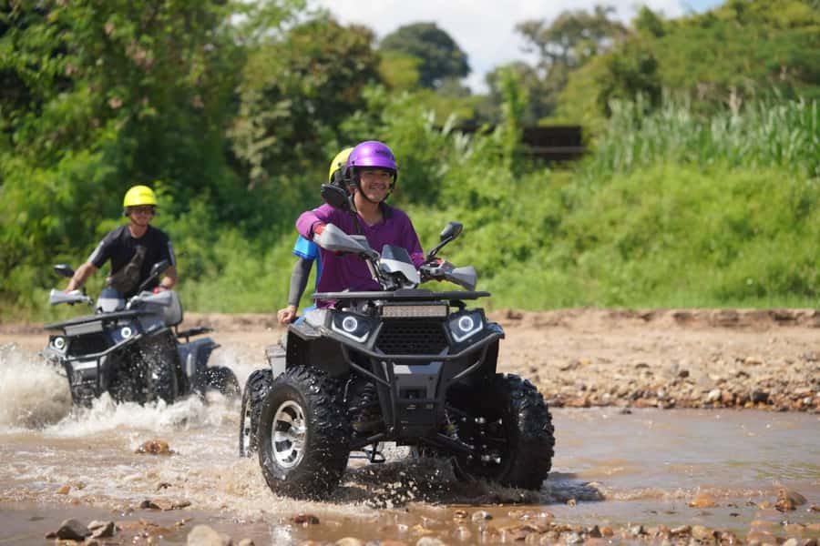 Chiang Mai: ATV Adventure 2-Hrs,Feeding,Rafting & Lunch Trip - The 200cc ATV ride: jungle trails, fields, and river sand