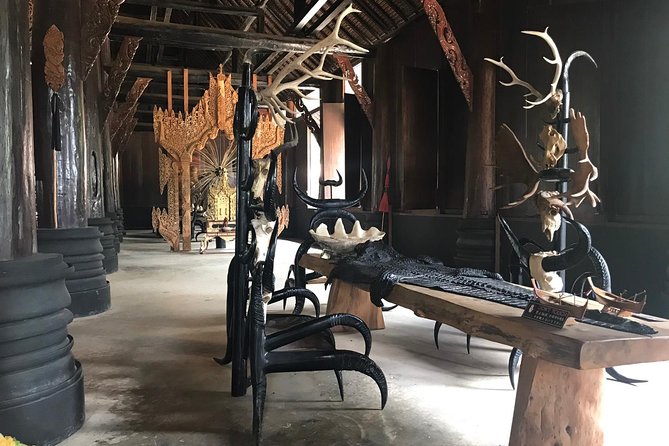 Chiang Mai-Chiang Rai:White-Black-Blue Temple-Golden Triangle-Keren-Boat Trip - Baan Dam Black House by Thawan Duchanee: Art Studio, Museum, Home