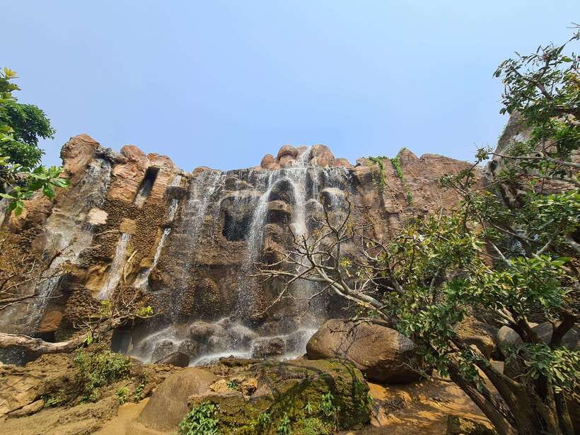 Chiang Mai: Dantewada Land of Angels & Sticky Waterfall Tour - Dantewada Land of Angels: Man-Made Wonder with Gardens, Cafes, and Cave Time