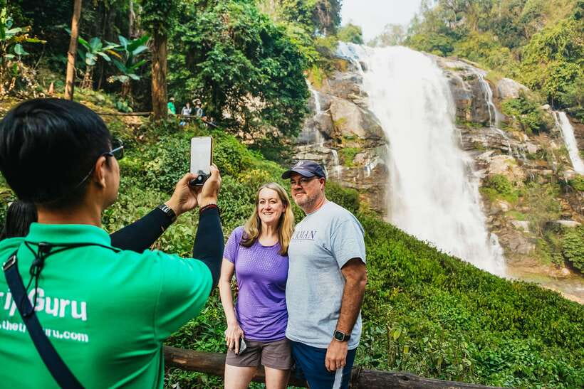 Chiang Mai: Doi Inthanon National Park Eco-Friendly Tour - Wachirathan Waterfall: 80 meters of sound, mist, and rainbow chances