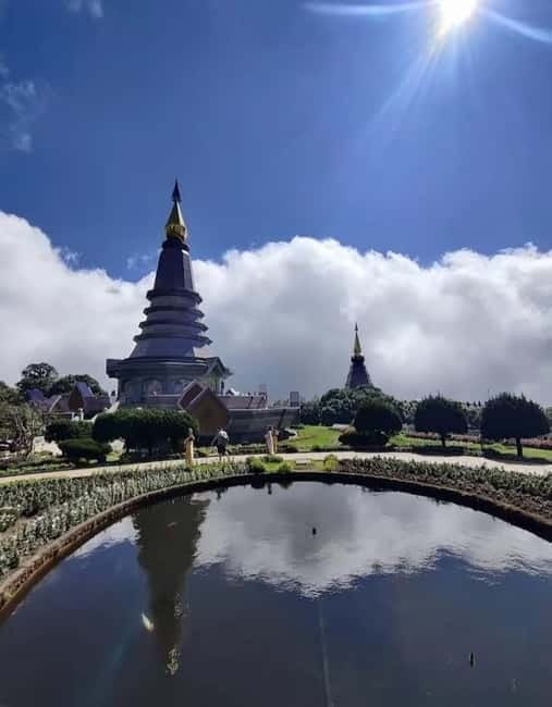 Chiang Mai Doi Inthanon Park Waterfall Pure Sightseeing Tour - Twin Pagodas: Honor King Bhumibal and Queen Sirikit