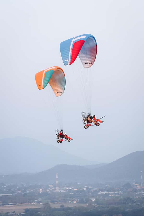 Chiang Mai: Flyzone Thailand Paramotor for 2 People - The Air Time: Chiang Mai Mountains, Green Fields, and the Big View Moment