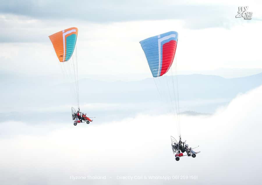 Chiang Mai: Flyzone Thailand Paramotor for 2 People - What You Actually Get Included: Insurance, Safety Gear, and GoPro