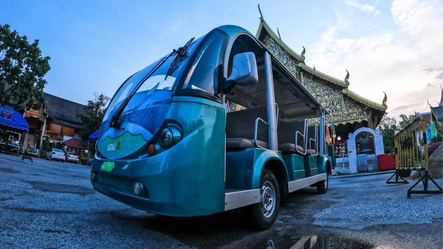 Chiang Mai: Nighttime City Highlights by EV Tram - Wat Nong Kham and the style lesson you get from Burmese-Shan architecture
