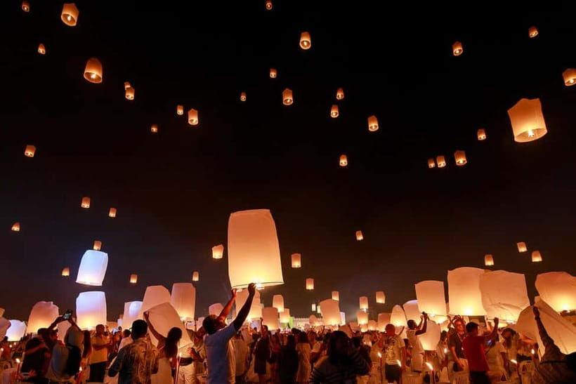 Chiang Mai Sky Lanterns Festival 2025 - Getting there from Royal Park Rajapruek: timing matters