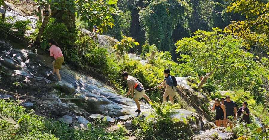 Chiang Mai: Sticky Waterfall Half-Day Tour & Hotel Transfers - The top viewpoint and the spring pool: where you catch your breath
