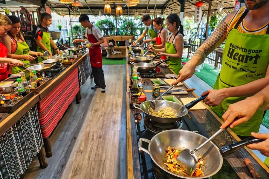 Chiang Mai: Traditional Thai-Akha Cooking Class& Market Tour - Akha dishes: Sapi Thong, Akha Salad, and Akha Soup