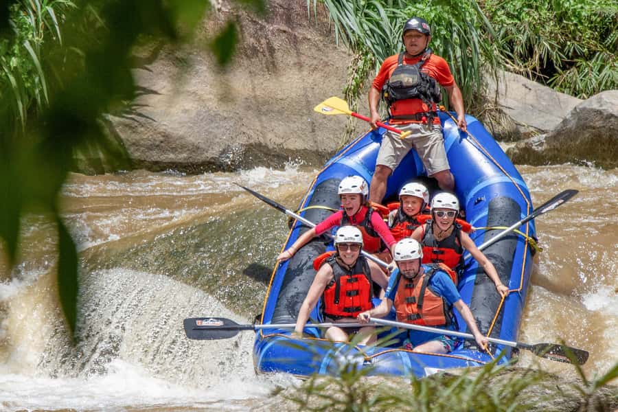 Chiang Mai: Whitewater Rafting and Waterfall Trekking Tour - Whitewater rafting: 10 kilometers of Thai rapids