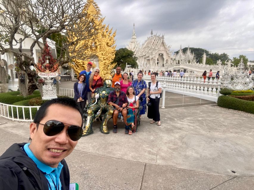Chiang Rai Guide: Popular 7places 3Colors ,Golden Triangle - Wat Rong Suea Ten Blue Temple: a shorter art stop that still counts