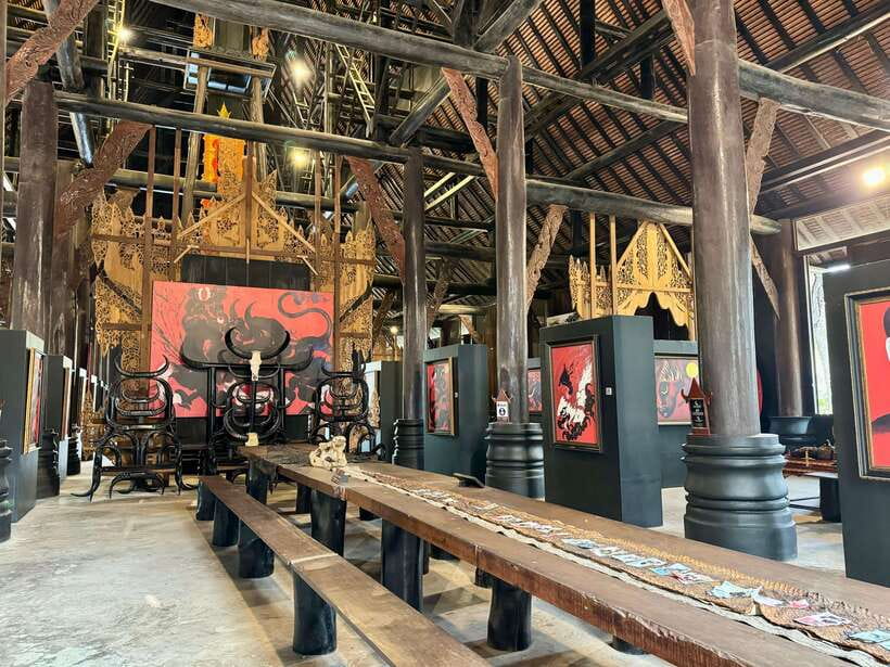 Chiang Rai: Iconic Temples & 7 Major Sites—River View Buffet - Baan Dam Black House Museum: strange, curated, and surprisingly fun