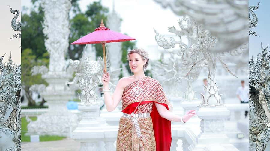 Chiang Rai:Photos of traditional Thai costumes,White Temple - Key things I’d focus on before you book