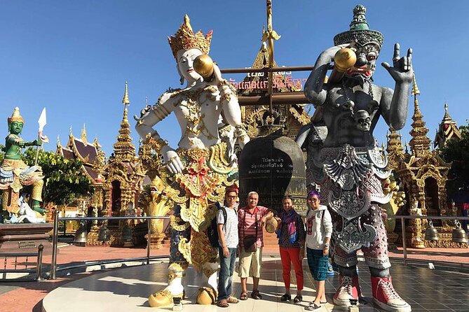 Chiang Rai Temples: Private Tour from Chiang Mai - Stop 1: Wat Rong Khun (White Temple), paradise with a dark edge