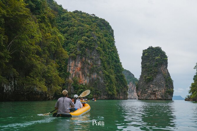 Day Trip to James Bond (Canoeing & Kayaking Islands & Lunch) - Khao Phing Kan: the leaning-rock photo moment