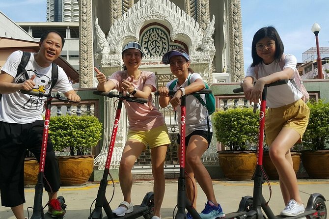 Electric Scooter Tour of Bangkok - Lhong 1919 and almost-forgotten murals in a shopping-meets-story complex
