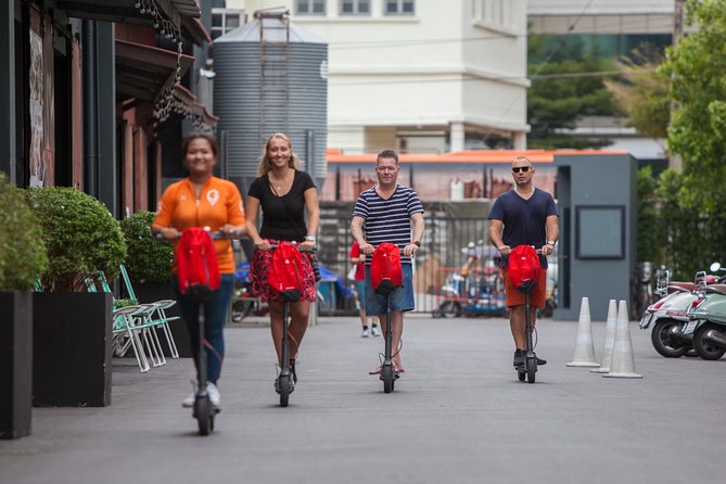 Electric Scooter Tour of Bangkok - Meeting at Thai Cooking School and learning the scooter rhythm