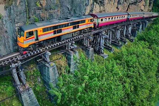 Erawan Waterfalls-Death Railway & River Kwai Tour - Thailand-Burma Railway Centre: quick ticketed time